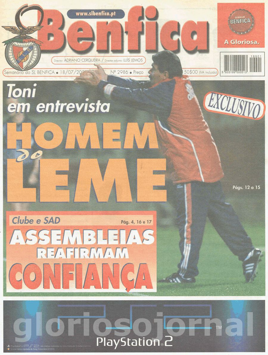 jornal o benfica 2986 2001-07-18